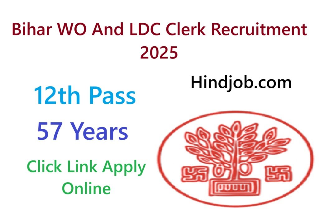 Bihar WO And LDC Clerk Recruitment 2025