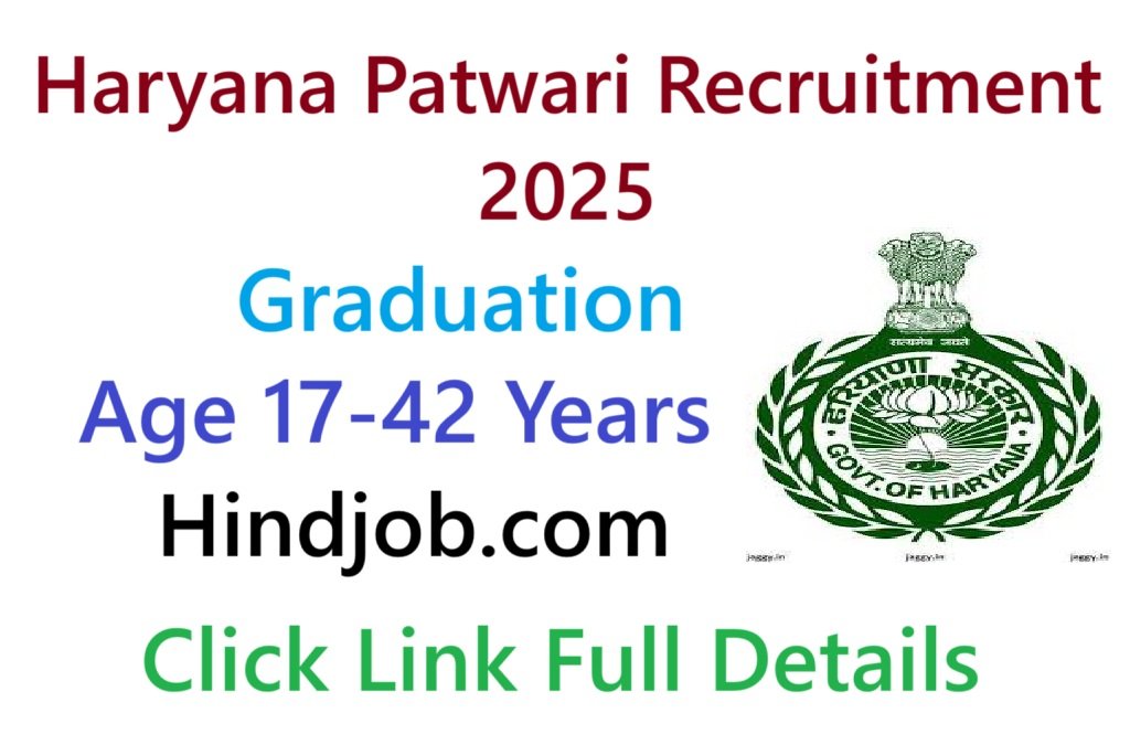 Haryana Patwari Recruitment 2025